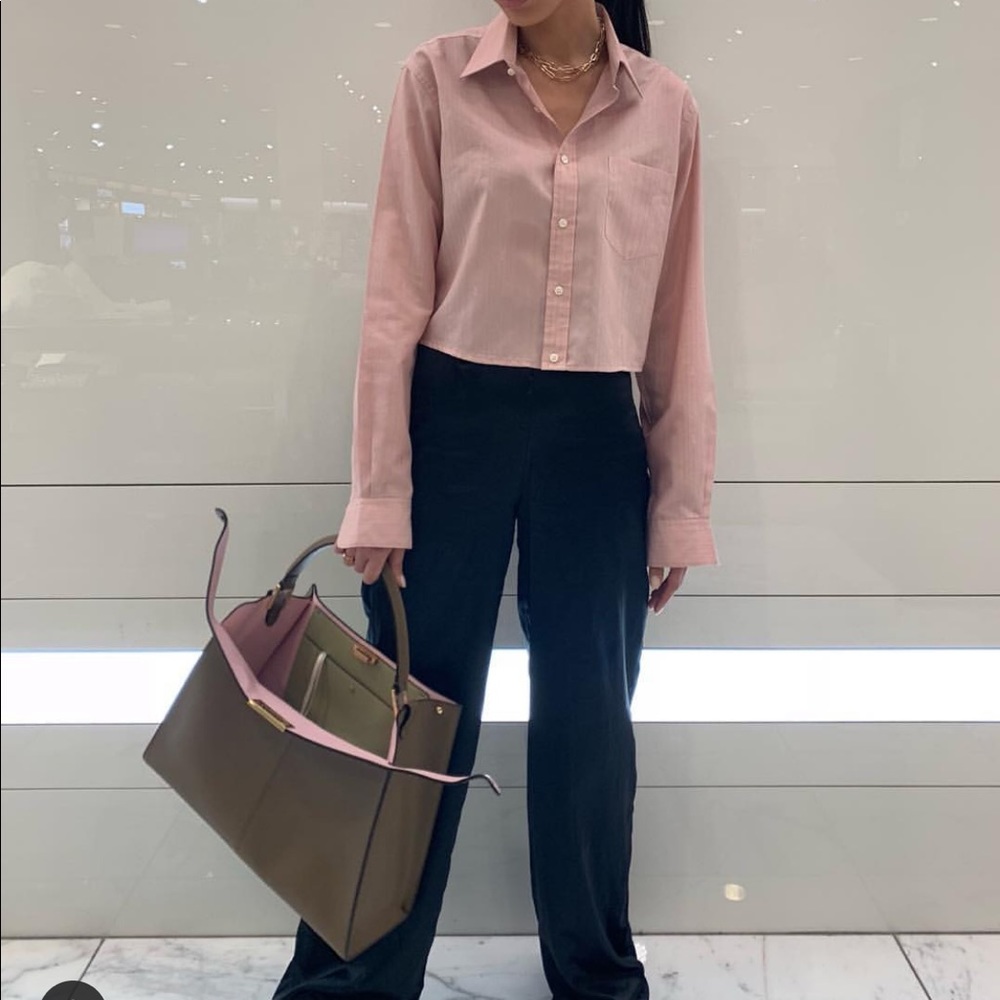 Saint Laurent Cropped Button Down